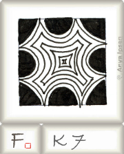 Fragment Fragment o K7' by Zentangle®, presented by www.musterquelle.de