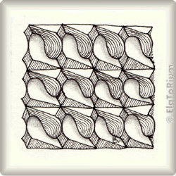 Zentangle-Pattern 'Allusion' by Lila Popcheff, presented by www.musterquelle.de