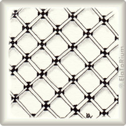 Zentangle-Pattern 'Double Florz' by Margaret Bremner CZT, presented by www.musterquelle.de