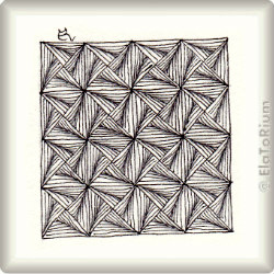 Zentangle-Pattern 'Gommi' by Carol Ohl CZT, presented by www.musterquelle.de