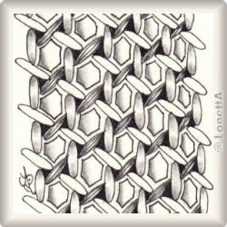 Muster Olipze von Jody Genovese CZT, ein Muster geeignet für Zentangle® and Zentangle® inspired art, präsentiert in der Musterquelle