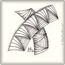 Muster RowRow von Katharina Königsbauer-Kolb CZT, ein Muster geeignet für Zentangle® and Zentangle® inspired art, präsentiert in der Musterquelle