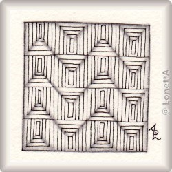 Zentangle-Pattern 'All Boxed Up' by Alice Hendon CZT, presented by www.musterquelle.de