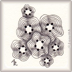 Zentangle-Pattern 'Axlexa' by Henrike Bratz CZT, presented by www.musterquelle.de