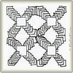 Zentangle-Pattern 'Aztec' by Neil Burley, presented by www.musterquelle.de