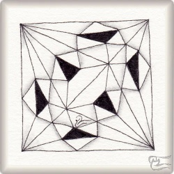 Muster Believe von Nadine Roller CZT, ein Muster geeignet für Zentangle® and Zentangle® inspired art, präsentiert in der Musterquelle