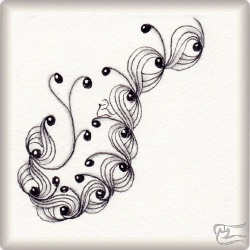 Muster Birau von Valentina Thor CZT, ein Muster geeignet für Zentangle® and Zentangle® inspired art, präsentiert in der Musterquelle