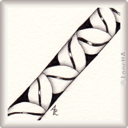 Muster Blattwerk von Annett Rümpler CZT, ein Muster geeignet für Zentangle® and Zentangle® inspired art, präsentiert in der Musterquelle