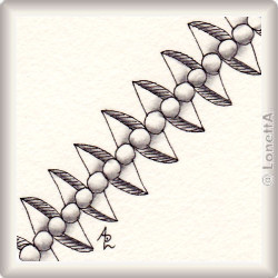 Zentangle-Pattern 'Boo Kee' by Laura Harms CZT, presented by www.musterquelle.de