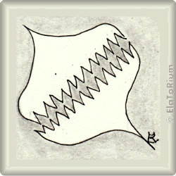 Zentangle-Pattern 'Cardabelle' by Lizzie Mayne, presented by www.musterquelle.de