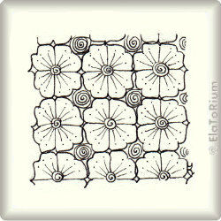 Zentangle-Pattern 'CB5' by Neil Burley, presented by www.musterquelle.de
