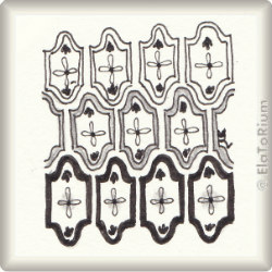 Zentangle-Pattern 'Ceramix' by Neil Burley, presented by www.musterquelle.de
