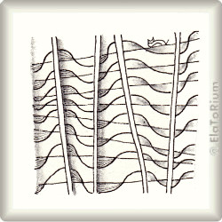 Pattern for Zentangle® and Zentangle® inspired art 'Come and go' by Mei Hua Teng CZT, presented by www.Musterquelle.de
