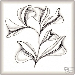 Muster Condor von Susie Ngamsuwan, ein Muster geeignet für Zentangle® and Zentangle® inspired art, präsentiert in der Musterquelle