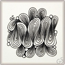 Muster Crazy Slyver von Jody Genovese CZT, ein Muster geeignet für Zentangle® and Zentangle® inspired art, präsentiert in der Musterquelle