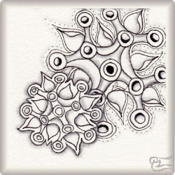 Muster Cronfiz von Lisa Brandt, ein Muster geeignet für Zentangle® and Zentangle® inspired art, präsentiert in der Musterquelle