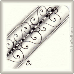 Zentangle-Pattern 'Curly Border' by LeeAnn Denzer, presented by www.musterquelle.de