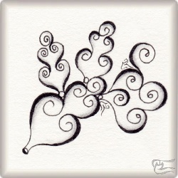 Muster Deesie von Barbara Duel-Johnson CZT, ein Muster geeignet für Zentangle® and Zentangle® inspired art, präsentiert in der Musterquelle