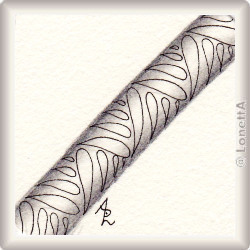 Zentangle-Pattern 'Ditto' by Sue Jacobs CZT, presented by www.musterquelle.de