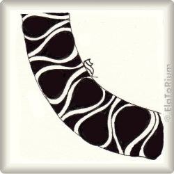 Zentangle-Pattern 'Dropz' by Alice Hendon CZT, presented by www.musterquelle.de