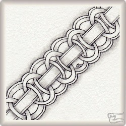 Muster Elo von Carmen Varela Trigo CZT, ein Muster geeignet für Zentangle® and Zentangle® inspired art, präsentiert in der Musterquelle