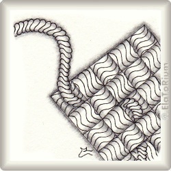 Muster Epor von Yasmina Leiva CZT, ein Muster geeignet für Zentangle® and Zentangle® inspired art, präsentiert in der Musterquelle