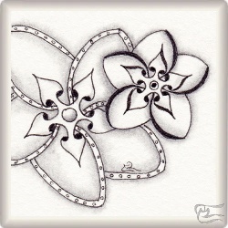 Muster Fantsee von Rashim Bhargava CZT, ein Muster geeignet für Zentangle® and Zentangle® inspired art, präsentiert in der Musterquelle