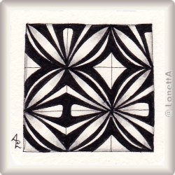 Muster Fim von Annett Rümpler CZT, ein Muster geeignet für Zentangle® and Zentangle® inspired art, präsentiert in der Musterquelle