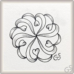 Muster Flawcor von Mª Victoria Taeño Cuevas CZT Cuevas, ein Muster geeignet für Zentangle® and Zentangle® inspired art, präsentiert in der Musterquelle