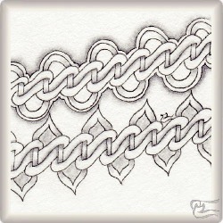 Muster Flechtding von Gabriela Geyer CZT, ein Muster geeignet für Zentangle® and Zentangle® inspired art, präsentiert in der Musterquelle