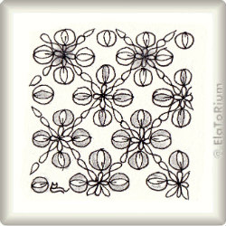 Zentangle-Pattern 'Florem' by Neil Burley, presented by www.musterquelle.de