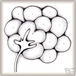 Muster Fluffy von Ela Rieger CZT, ein Muster geeignet für Zentangle® and Zentangle® inspired art, präsentiert in der Musterquelle