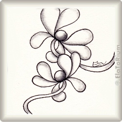Muster Flysway von Yu Ru Chen, ein Muster geeignet für Zentangle® and Zentangle® inspired art, präsentiert in der Musterquelle