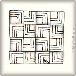 Zentangle-Pattern 'Framz' by Traci Frogley, presented by www.musterquelle.de