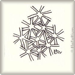 Zentangle-Pattern 'Frosty' by Emily Houtz, presented by www.musterquelle.de