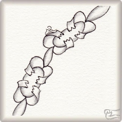 Muster Frülaulei von Ela Rieger CZT, ein Muster geeignet für Zentangle® and Zentangle® inspired art, präsentiert in der Musterquelle