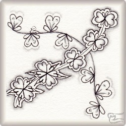 Muster HeartTwig von Barbara Duel-Johnson CZT, ein Muster geeignet für Zentangle® and Zentangle® inspired art, präsentiert in der Musterquelle