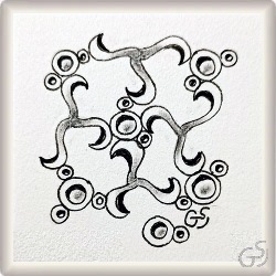 Muster HeiZen Monopol von Aida Rico Mon CZT und Pilar Pulido CZT, ein Muster geeignet für Zentangle® and Zentangle® inspired art, präsentiert in der Musterquelle