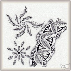 Muster Helter von Debbie Raaen CZT, ein Muster geeignet für Zentangle® and Zentangle® inspired art, präsentiert in der Musterquelle