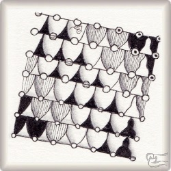 Muster Hoffin von Kathrin Luckner, ein Muster geeignet für Zentangle® and Zentangle® inspired art, präsentiert in der Musterquelle