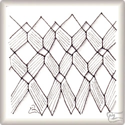 Muster Jurk von Tina Raymaekers CZT, ein Muster geeignet für Zentangle® and Zentangle® inspired art, präsentiert in der Musterquelle