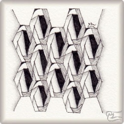 Muster Keiwiege von Ela Rieger CZT, ein Muster geeignet für Zentangle® and Zentangle® inspired art, präsentiert in der Musterquelle