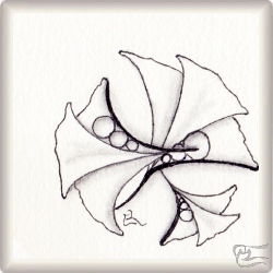 Muster Kinggo von Susie Ngamsuwan, ein Muster geeignet für Zentangle® and Zentangle® inspired art, präsentiert in der Musterquelle