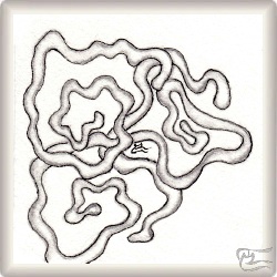 Muster Kyrre von Regina Wenzel, ein Muster geeignet für Zentangle® and Zentangle® inspired art, präsentiert in der Musterquelle