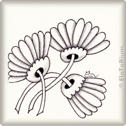 Muster Lamier von Yu Ru Chen, ein Muster geeignet für Zentangle® and Zentangle® inspired art, präsentiert in der Musterquelle