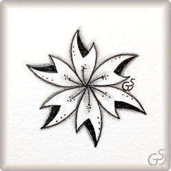 Muster Lena von Paloma Herranz, ein Muster geeignet für Zentangle® and Zentangle® inspired art, präsentiert in der Musterquelle