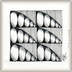 Zentangle-Pattern 'Lokomotive' by Stephanie Kukla, presented by www.musterquelle.de