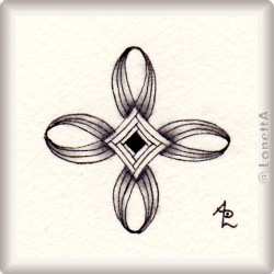 Zentangle-Pattern 'Loop' by Amelie Liao CZT, presented by www.musterquelle.de