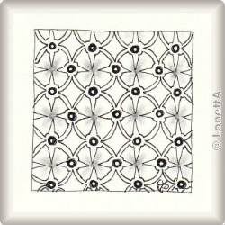 Zentangle-Pattern 'LRI' by Neil Burley, presented by www.musterquelle.de