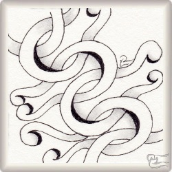 Muster Lyra von Theresa Fessler CZT, ein Muster geeignet für Zentangle® and Zentangle® inspired art, präsentiert in der Musterquelle